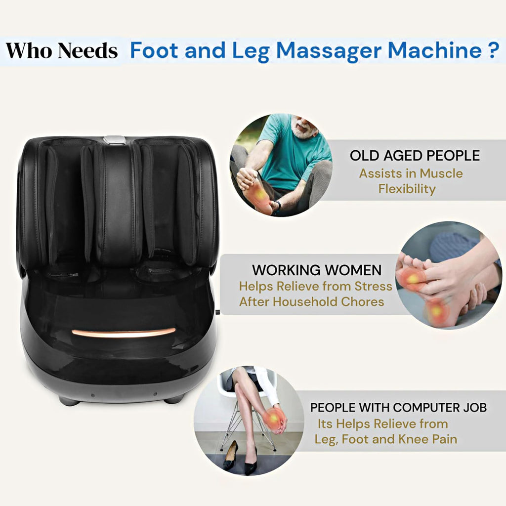 RIAR ELUX Leg & Foot Massager for Pain Relief