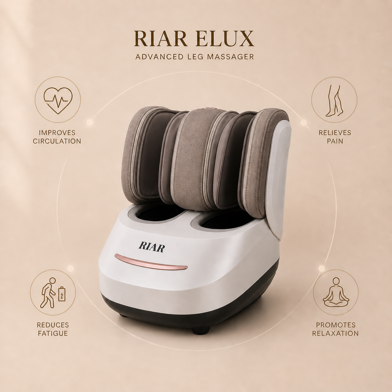 RIAR ELUX Leg & Foot Massager for Pain Relief | India's best leg massagers